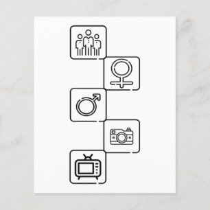 Papier Personne Femme Homme Caméra TV Donald Trump Cognit