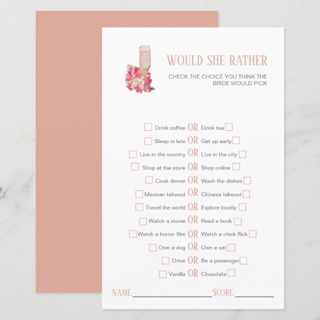 Papier Pétales et Fête des mariées de poursuites (Devant / Derrière)