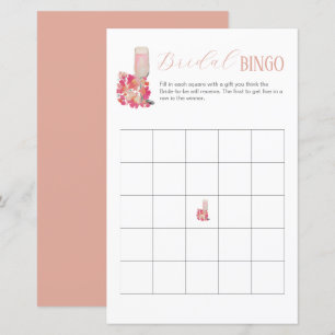Papier Pétales et poursuites Fête des mariées Bingo Jeu