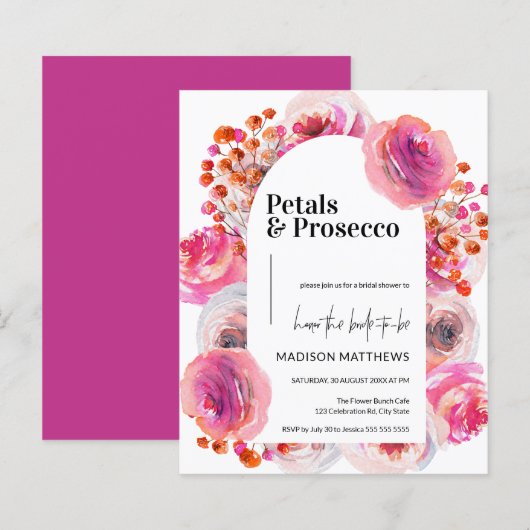 Papier Pétales et Procuco Arche Florale Fête des mariées (Devant / Derrière)