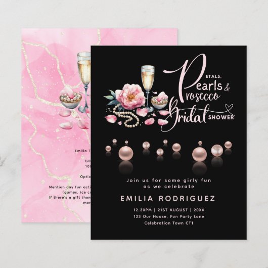 Papier Pétales Pearls Fête des mariées de poursuites (Devant / Derrière)