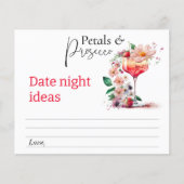 Papier Pétales Prosecco Fête des mariées Florale Brunch D (Devant)