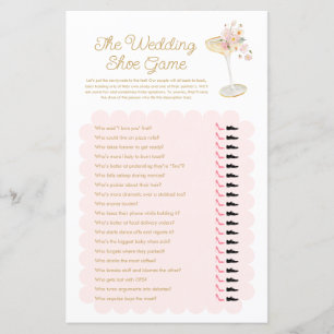 Papier Pétales roses et Prosecco Le jeu de chaussures Mar