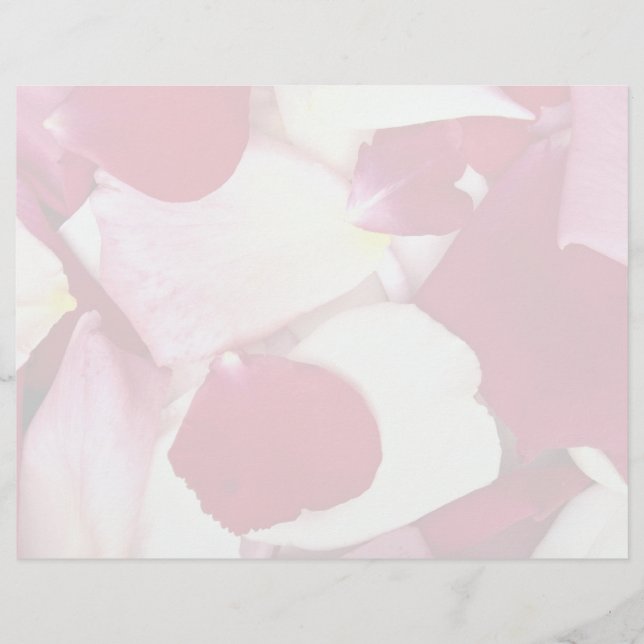 Papier Pétales roses mixtes (Devant)