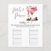 Papier Petals Prosecco Floral Fête des mariées Mariage Je (Devant)