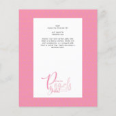 Papier PETAUX ET PERLES Fête des mariées Chic Glam rose (Dos)