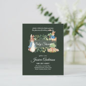 Papier Peter Rabbit BABY SHOWER Invitations (Debout devant)