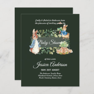 Papier Peter Rabbit BABY SHOWER Invitations