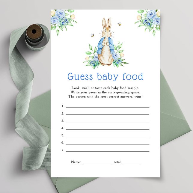 Papier Peter Rabbit Guest de nourriture pour bébé jeu (Créateur téléchargé)