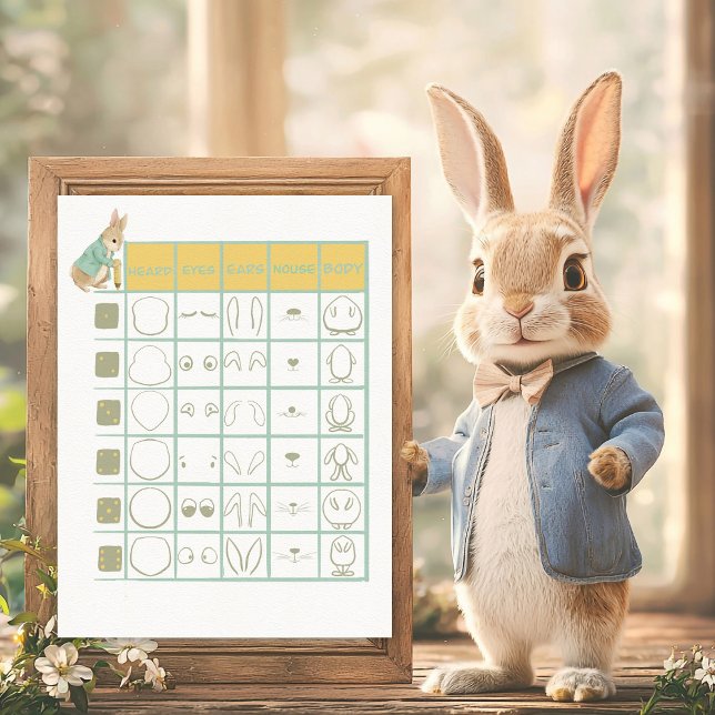 Papier Peter Rabbit Kids Devinez Le Jeu (Créateur téléchargé)