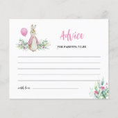 Papier Peter Rabbit Parents-to-be Conseils Card (Devant)