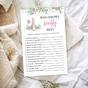 Papier Peter Rabbit Qui connaît Daddy meilleur jeu