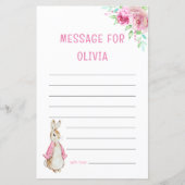 Papier Peter rabbit | Time Capsule Message Birthday (Devant)