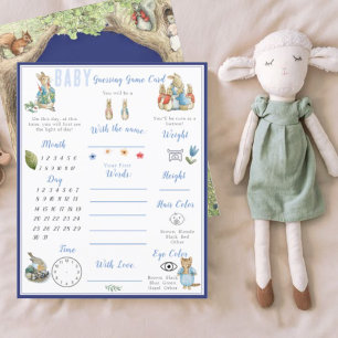 Papier Peter the Rabbit Forest Friends Baby shower Game