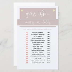 Papier Petit Arachide éléphant garçon Baby shower jeu ros