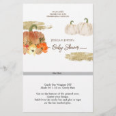 Papier Petit Baby shower Citrouille Barre à sucré (Devant)