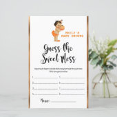 Papier Petit Baby shower Citrouille IMPRIMÉ (Debout devant)