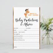 Papier Petit Baby shower Citrouille IMPRIMÉ (Debout devant)