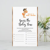 Papier Petit Baby shower Citrouille IMPRIMÉ (Debout devant)