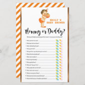 Papier Petit Baby shower Citrouille IMPRIMÉ (Devant / Derrière)