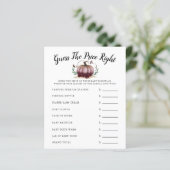 Papier Petit Baby shower Citrouille Rose Devine Le Prix (Debout devant)