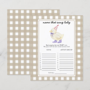 Papier Petit baby shower de canard - Nom que Baby Song