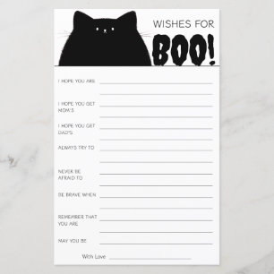 Papier Petit Baby shower d'Halloween Boo Voeux pour bébé