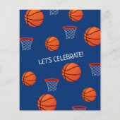 Papier Petit Basketball Rookie Budget Bleu 1er Anniversai (Dos)