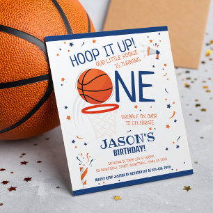 Papier Petit Basketball Rookie Budget Bleu 1er Anniversai