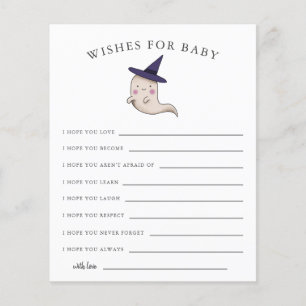 Papier Petit Boo Girl Ghost Wives for Baby Card