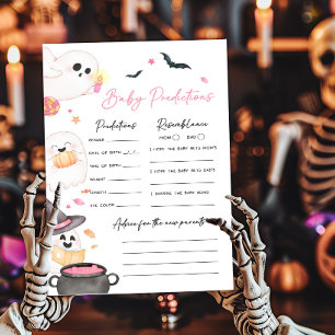 Papier Petit Boo rose Baby shower Baby Predictions Jeu