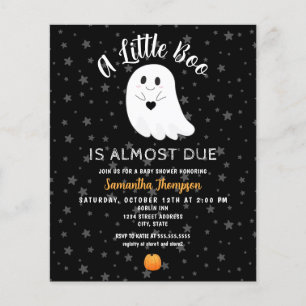 Papier Petit budget Boo Halloween Baby shower