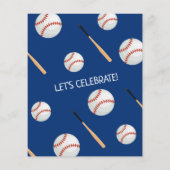 Papier Petit budget de baseball pour la recrue Invitation (Dos)