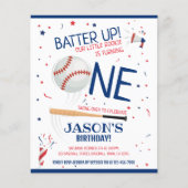 Papier Petit budget de baseball pour la recrue Invitation (Devant)