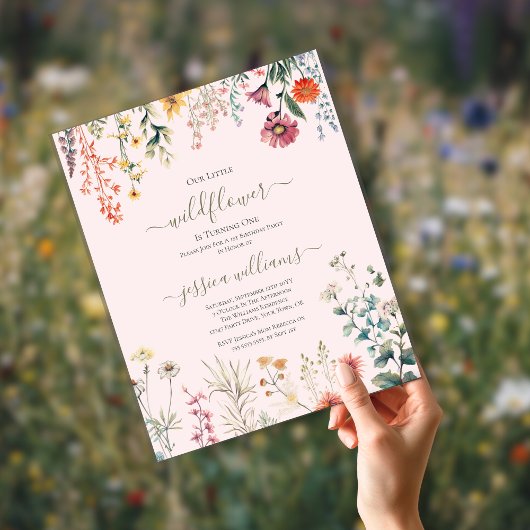 Papier Petit budget petite fleur sauvage fête son premier