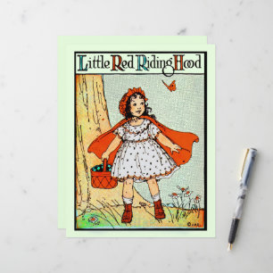 Papier Petit Chaperon Rouge Vintage Mignon