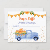 Papier Petit Citrouille à café bleu budget Raffle (Devant)