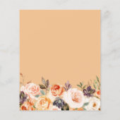 Papier petit citrouille en route baby shower invitation (Dos)