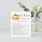 Papier Petit citrouille floral Qui connaît maman meilleur (Debout devant)