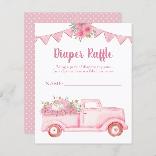 Papier Petit Citrouille Triplet fille Déchets Raffle (Devant / Derrière)