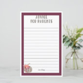 Papier Petit conseil Citrouille (Debout devant)