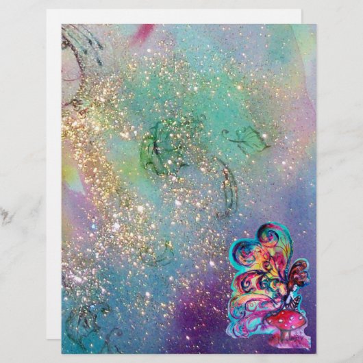 Papier Petit Elfe de Champignons (Devant / Derrière)