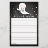 Papier Petit Esprit Baby shower Halloween Conseil (Devant)