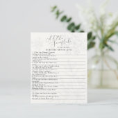 Papier petit flocon de neige baby shower d'hiver quiz (Debout devant)