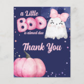 Papier Petit garçon Halloween fille baby shower merci (Devant)