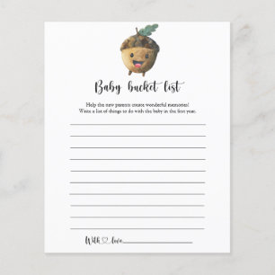 Papier Petit gland mignon - Liste de choses à faire pour