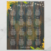 Papier PETIT GRAPHIQUE DE SIÈGE EN Bois Rustique 16 Table (Devant)