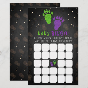 Papier Petit Monster Halloween Genre Reveval Party Bingo