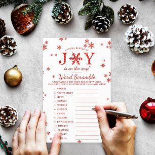 Papier Petit Pack De Joie Baby shower De Noël Jeu