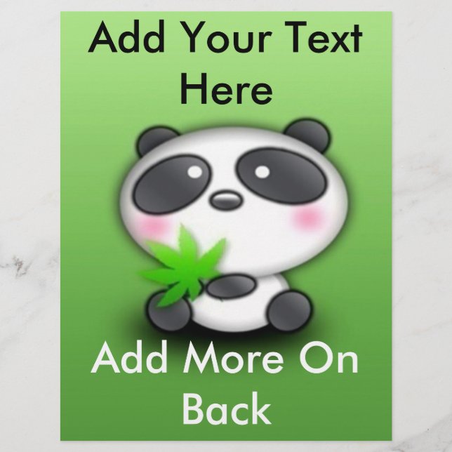 Papier Petit Panda Cub (Devant)